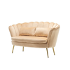 Zitbank Belle 2 zits Champagne velvet stof incl. 2 kussens 