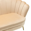 Zitbank Belle 2 zits Champagne velvet stof incl. 2 kussens 