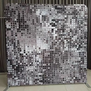 Sequinlook zilveren doek backdrop